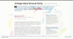 Desktop Screenshot of gingermariatorres.wordpress.com