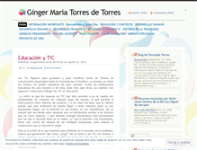 Tablet Screenshot of gingermariatorres.wordpress.com