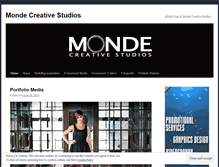 Tablet Screenshot of mondecreativestudios.wordpress.com