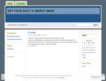 Tablet Screenshot of icreports.wordpress.com