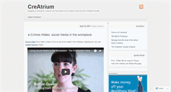 Desktop Screenshot of creatrium.wordpress.com