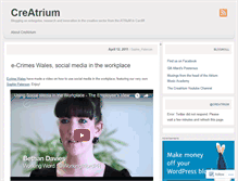 Tablet Screenshot of creatrium.wordpress.com