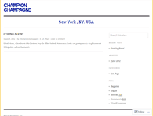 Tablet Screenshot of championchampagne.wordpress.com