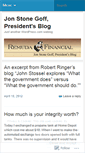 Mobile Screenshot of jonstonegoff.wordpress.com