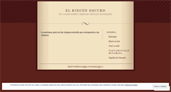 Desktop Screenshot of elrinconoscuro.wordpress.com