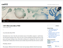 Tablet Screenshot of car012.wordpress.com