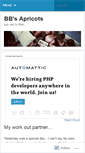 Mobile Screenshot of bbapricot.wordpress.com