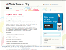 Tablet Screenshot of mariantorres.wordpress.com