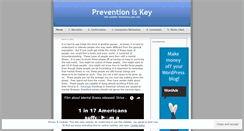 Desktop Screenshot of preventioniskey.wordpress.com