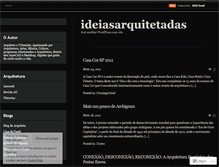 Tablet Screenshot of ideiasarquitetadas.wordpress.com