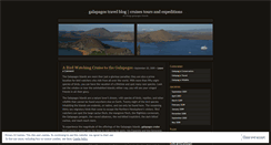 Desktop Screenshot of galapagoscruises.wordpress.com