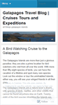 Mobile Screenshot of galapagoscruises.wordpress.com