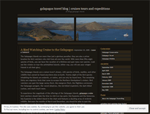 Tablet Screenshot of galapagoscruises.wordpress.com