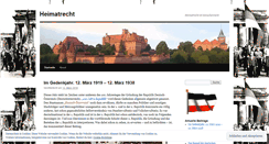 Desktop Screenshot of heimatrecht.wordpress.com