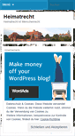 Mobile Screenshot of heimatrecht.wordpress.com