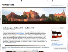 Tablet Screenshot of heimatrecht.wordpress.com