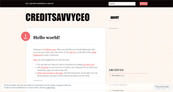 Desktop Screenshot of creditsavvyceo.wordpress.com