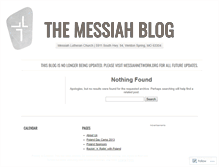 Tablet Screenshot of messiahnetwork.wordpress.com