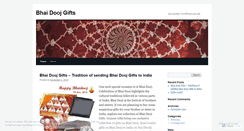 Desktop Screenshot of bhaidoojgifts.wordpress.com