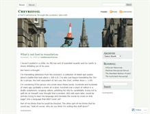 Tablet Screenshot of chevrefoil.wordpress.com