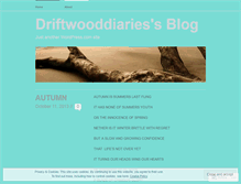 Tablet Screenshot of driftwooddiaries.wordpress.com
