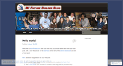 Desktop Screenshot of mifuturebuilder.wordpress.com