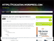 Tablet Screenshot of fcocastan.wordpress.com