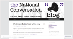Desktop Screenshot of nationalconversationblog.wordpress.com
