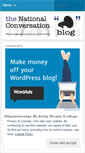 Mobile Screenshot of nationalconversationblog.wordpress.com