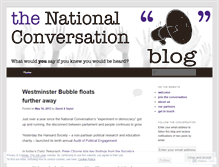 Tablet Screenshot of nationalconversationblog.wordpress.com