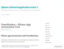 Tablet Screenshot of iphonetesters.wordpress.com