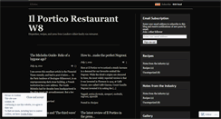 Desktop Screenshot of ilporticorestaurant.wordpress.com