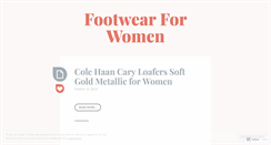 Desktop Screenshot of footwearforwomenxwh.wordpress.com