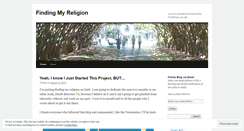 Desktop Screenshot of findingmyreligionblog.wordpress.com