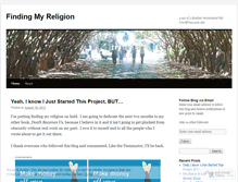 Tablet Screenshot of findingmyreligionblog.wordpress.com