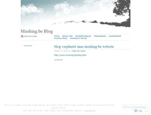 Tablet Screenshot of mushingbe.wordpress.com
