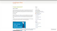 Desktop Screenshot of gmailsuperclean.wordpress.com