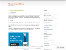 Tablet Screenshot of gmailsuperclean.wordpress.com