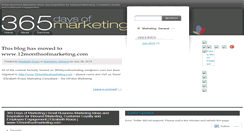 Desktop Screenshot of 365daysofmarketing.wordpress.com