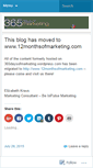 Mobile Screenshot of 365daysofmarketing.wordpress.com