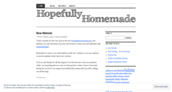 Desktop Screenshot of hopefullyhomemade.wordpress.com