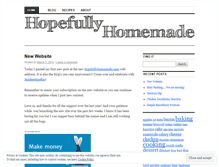 Tablet Screenshot of hopefullyhomemade.wordpress.com