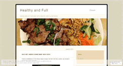 Desktop Screenshot of healthyandfull.wordpress.com