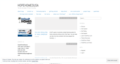 Desktop Screenshot of hopehomesusa.wordpress.com