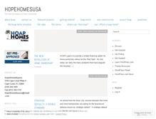 Tablet Screenshot of hopehomesusa.wordpress.com