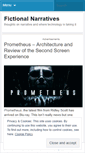 Mobile Screenshot of fictionalnarratives.wordpress.com