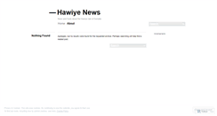 Desktop Screenshot of hawiyenews.wordpress.com