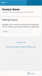 Mobile Screenshot of hawiyenews.wordpress.com