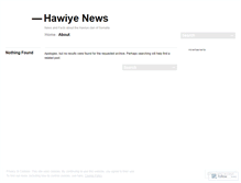 Tablet Screenshot of hawiyenews.wordpress.com