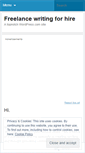 Mobile Screenshot of freelancewritingprofessional.wordpress.com